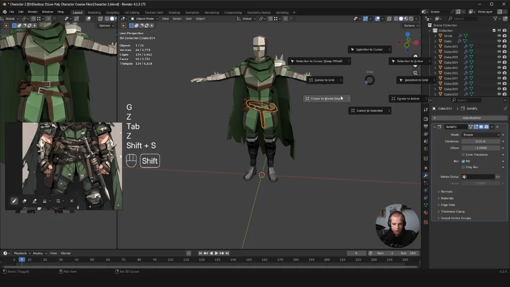 PS1 character workflow process screenshot
