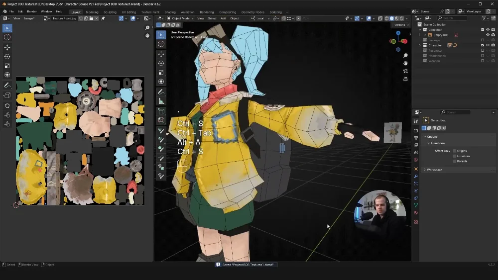 Game animation course screenshot